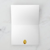 パーソナライズ名ハッピーイースターかわいいバニー美学 カード (内部)