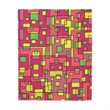 パーソナライズ名バラピンクライムグリーンモダン抽象芸術