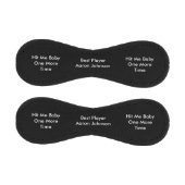 パーソナライズ名ヒット私のベビーもう1回黒 野球ボール (パネル)