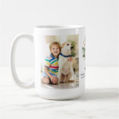 パーソナライズ名フローラ花グランマギフトコンボ コーヒーマグカップ (左)