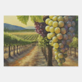 パーソナライズ名文字ナパバレーワインヴィンヤード ラッピングペーパーシート (正面2)