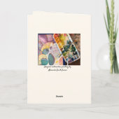 パーソナライズ名誕生日タイガーカード水色 シーズンカード (裏面)