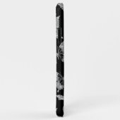 パーソナライズ名、ダイヤモンドバタフライパターン、黒 Case-Mate iPhoneケース (裏面/右)