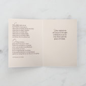 パーソナライズ名，年，ありがとう悔やみや弔慰祈りの言葉 サンキューカード (内部)