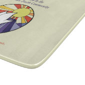 パーソナライズ名、黄色のRCIA鳩の円 カッティングボード (角)