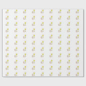 パーソナライズ女名ピンク最初の聖餐式 ラッピングペーパー (フラット)