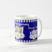 パーソナライズ子供aを持つ先生をマグありがとう コーヒーマグカップ (正面右)