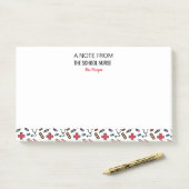 パーソナライズ学校のナースからのノート ポストイット (デスク)