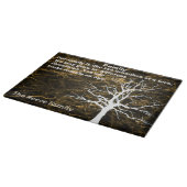 パーソナライズ家族引用文切断板 カッティングボード (角)