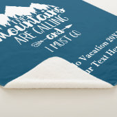 パーソナライズ山が呼び出され、私は行かなければならない シェルパブランケット (3/4)