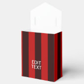 パーソナライズ平静を赤のストライプのあなたの文字保って下さい フェイバーボックス (オープン)