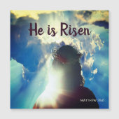 パーソナライズ彼は復活した宗教的なイエズイースター (正面)