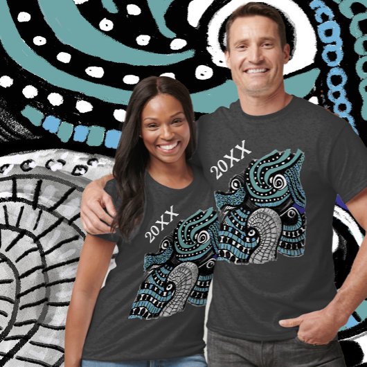 パーソナライズ抽象芸術グラフィックアートプリントTシャツ Tシャツ