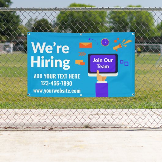 パーソナライズ採用チームに参加する大規模 横断幕 (インサイチュ)