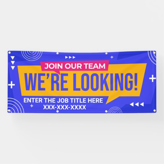 パーソナライズ探しているチームに参加 横断幕 (横)