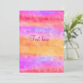 パーソナライズ数々のカラーの水彩招待状 招待状 (スタンド正面)