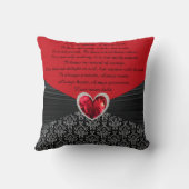 パーソナライズ数記念日の枕 クッション (裏面)