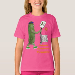 パーソナライズ文字おもしろいピックボールTシャツ Tシャツ