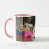 パーソナライズ文字カスタムキッズフォトギフトコーヒーママ マグカップ (左)