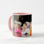 パーソナライズ文字カスタムキッズフォトギフトコーヒーママ マグカップ (正面左)