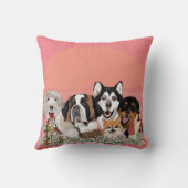 パーソナライズ文字ドッグパッククラブ装飾用クッション クッション (裏面)