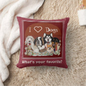 パーソナライズ文字ドッグパッククラブ クッション (ブランケット)