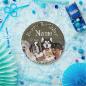 パーソナライズ文字ドッグパッククラブ ペーパープレート (パーティー)