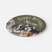 パーソナライズ文字ドッグパッククラブ ペーパープレート (アングル)