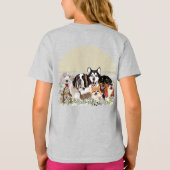 パーソナライズ文字ドッグパッククラブTシャツ Tシャツ (裏面)