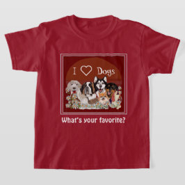 パーソナライズ文字ドッグパッククラブTシャツ Tシャツ