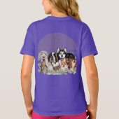 パーソナライズ文字ドッグパッククラブTシャツ Tシャツ (裏面)