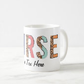 パーソナライズ文字ナース コーヒーマグカップ (正面右)