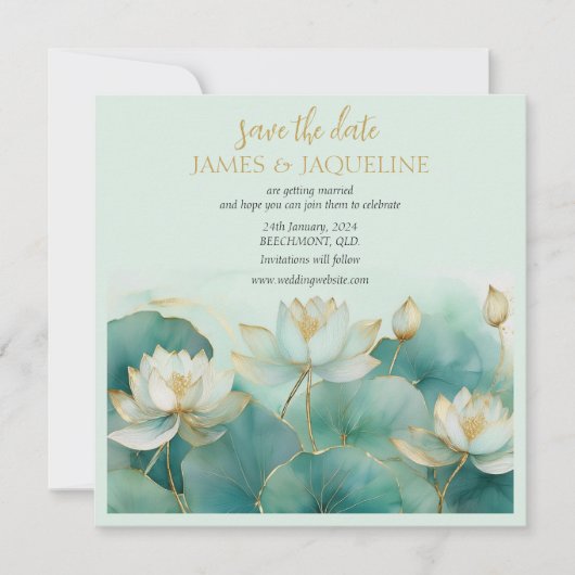 パーソナライズ日付の保存 セーブザデート (正面)