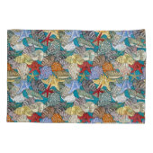 パーソナライズ星魚貝殻のパターン良い夜 枕カバー (裏面)