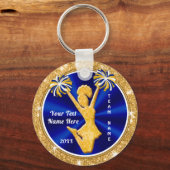 パーソナライズ格安応援バッグラベルあなたの色、文字 キーホルダー (正面)