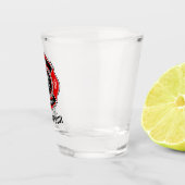 パーソナライズ消防士マルチーズクロスメダリオン ショットグラス (右)