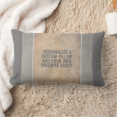 パーソナライズ独自の引用文tanとgrayを追加 ランバークッション (ブランケット)