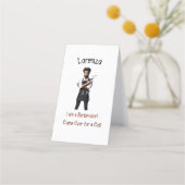 パーソナライズ理容師アポイントメントカード 予約カード (正面)