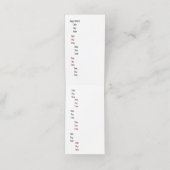 パーソナライズ理容師アポイントメントカード 予約カード (内部開封)