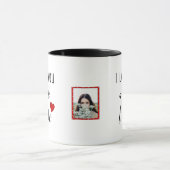 パーソナライズ私はあなたを愛する全体のラテハート マグカップ (中央)