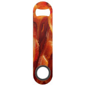 パーソナライズ穏やか保ち、ターコイズの文字を編集して下さい スピード栓抜き (裏面)