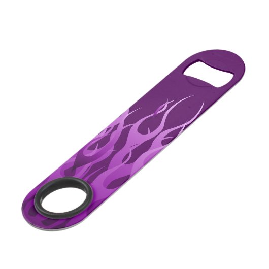 パーソナライズ穏やか保ち、文字の紫色の炎を編集して下さい スピード栓抜き (裏面アングル)