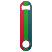 パーソナライズ穏やか保ち、虹の文字を編集して下さい スピード栓抜き (裏面)