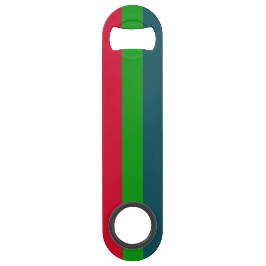 パーソナライズ穏やか保ち、虹の文字を編集して下さい スピード栓抜き (裏面)