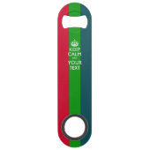 パーソナライズ穏やか保ち、虹の文字を編集して下さい スピード栓抜き (正面)