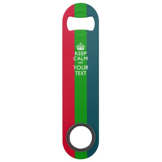 パーソナライズ穏やか保ち、虹の文字を編集して下さい スピード栓抜き (正面)