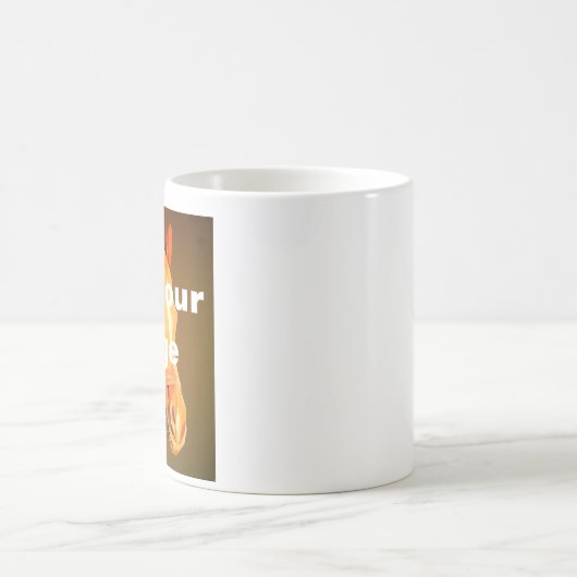 パーソナライズ空白のイメージや文字の追加 コーヒーマグカップ (中央)