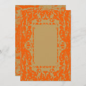 パーソナライズ空白の用ボホシック招待状カード 招待状 (正面/裏面)