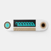 パーソナライズ素晴らし可能な「津波」スケートボード スケートボード (横)