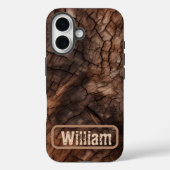 パーソナライズ素朴ツリー樹皮iPhone / iPadケース Case-Mate iPhoneケース (裏面)